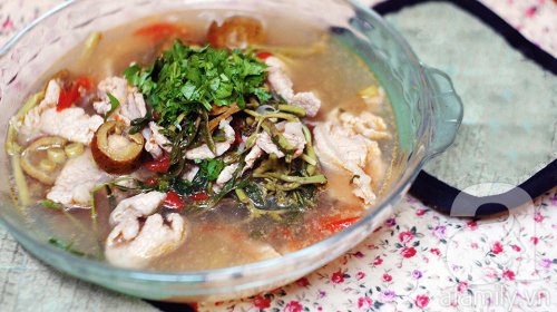 Canh sấu nấu thịt chua ngon hết sảy!