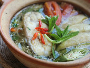 Canh súng cá bông lau