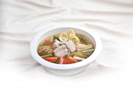 Canh sườn cải chua