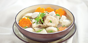 Canh sườn khoai sọ