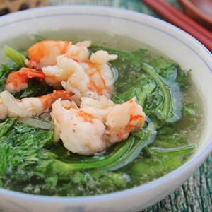 Cách làm canh tần ô nấu tôm
