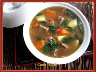 Canh thịt bò