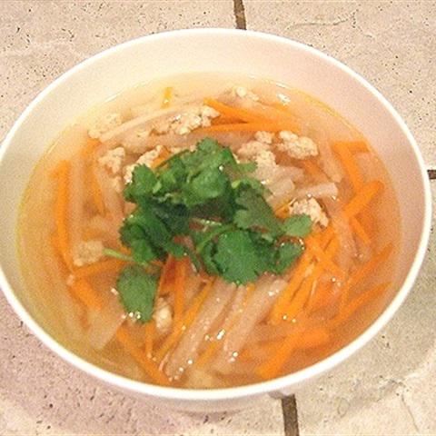 Cách làm canh thịt gà nấu rau củ