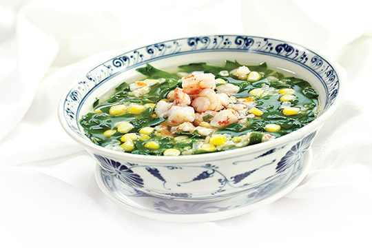 Canh tôm bồ ngót