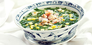 Canh tôm bồ ngót