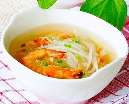 Canh tôm củ cải