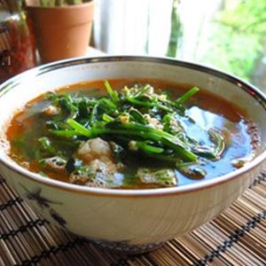 Cách làm canh tôm nấu rau đắng