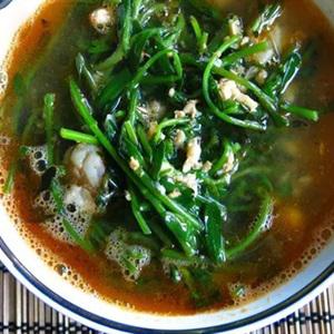 Cách làm canh tôm nấu rau đắng