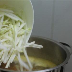 Cách làm canh tôm nấu su hào