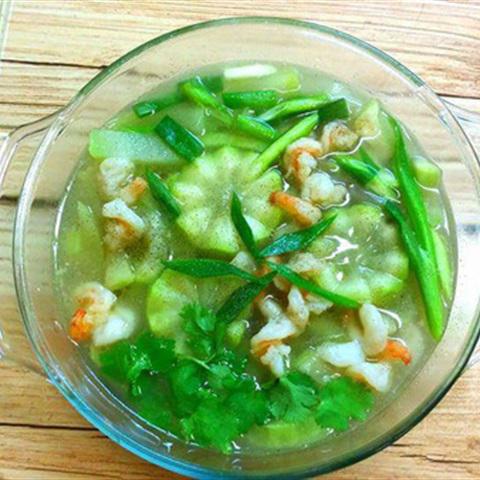 Cách làm canh trái bầu nấu tôm tươi