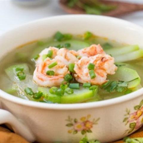 Cách làm canh trái bầu nấu tôm