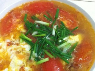 Canh trứng cà chua