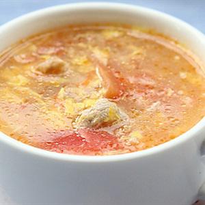 Cách làm canh trứng gà cà chua