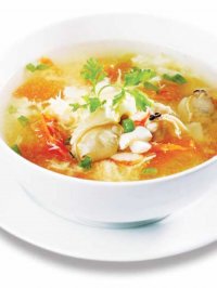 Canh trứng gà hải sản