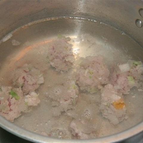 Cách làm canh xà lách xoong nấu thịt xay