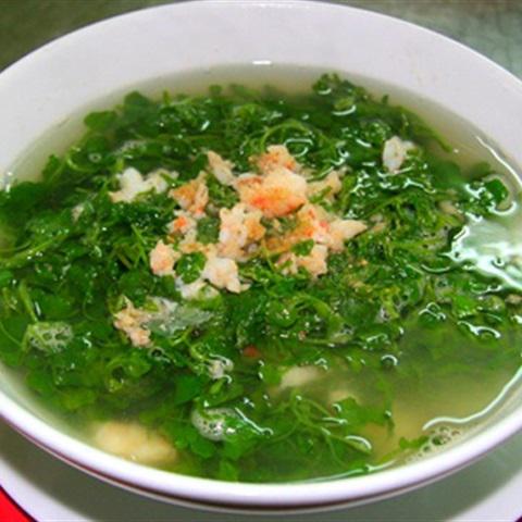 Cách làm canh xà lách xoong nấu tôm