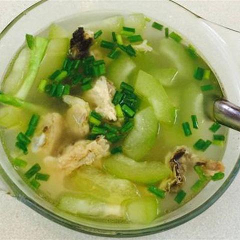 Cách làm canh xương gà bí xanh Hải Hậu