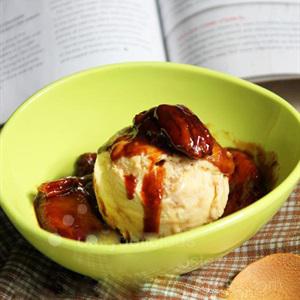 Cách làm caramel chuối mix kem vani