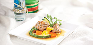 Cật heo xào bí ngòi