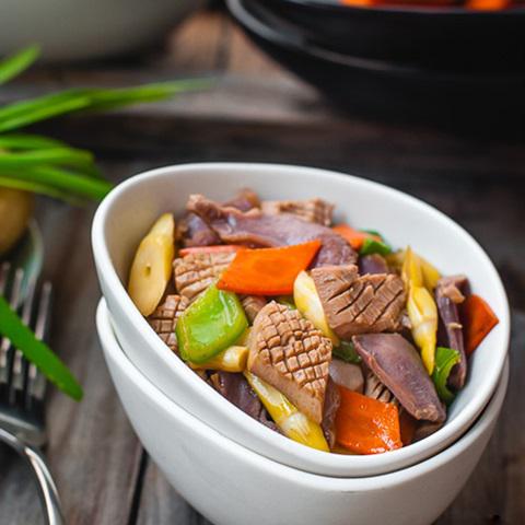 Cách làm cật heo xào giòn