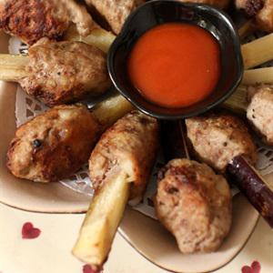 Cách làm chạo bò chiên quấn mía