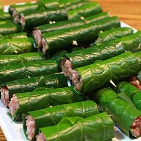 Cách làm chả bò lá lốt