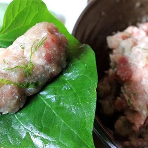 Cách làm chả cá cuốn lá lốt