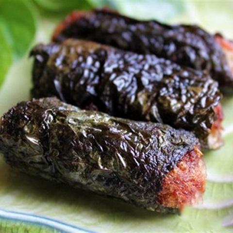 Cách làm chả cá cuốn lá lốt