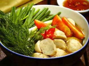 Chả cá nấu riêu