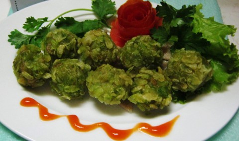 Chả cá thác lác chiên cốm