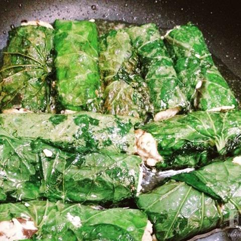 Cách làm chả đậu hũ cuốn lá lốt