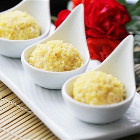 Cách làm chả đậu hũ trộn tôm