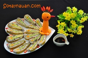 Chả đuôi công ngũ sắc – Món chay ngon cho ngày Rằm tháng Giêng