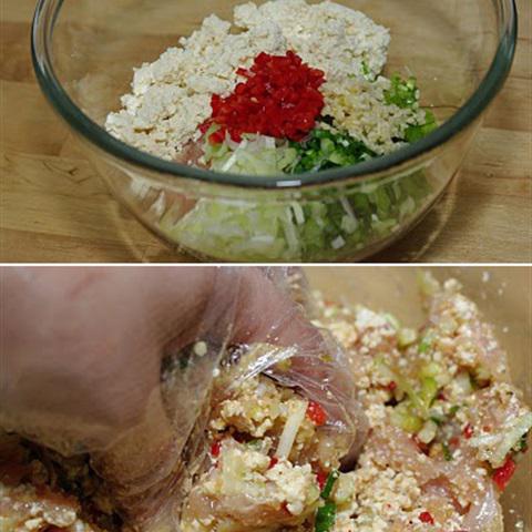 Cách làm chả gà đậu hũ