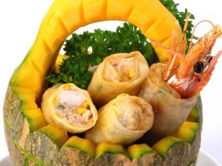 Chả giò bí đỏ