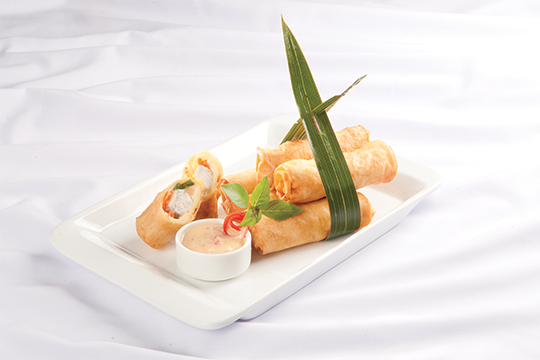 Chả giò cá chẽm dưa lưới