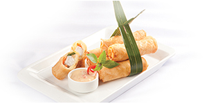 Chả giò cá chẽm dưa lưới