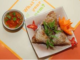 Chả giò cà tím tôm khô