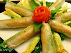 Chả giò chay nấm đông cô