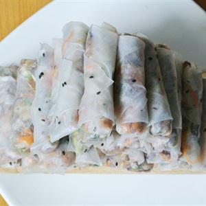 Cách làm chả giò chiên nhân nấm thịt