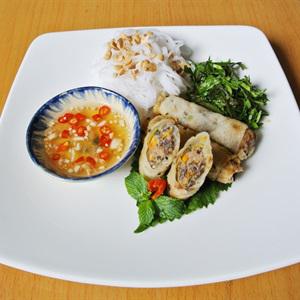 Cách làm chả giò chiên nhân nấm thịt