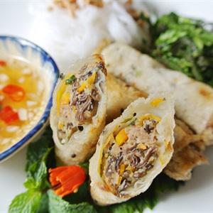 Cách làm chả giò chiên nhân nấm thịt