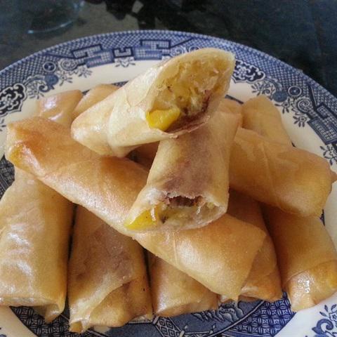 Cách làm chả giò chuối