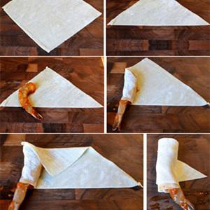 Cách làm chả giò cuốn tôm