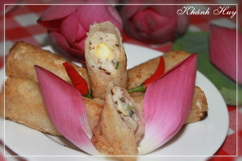 Chả giò hạt sen