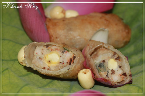 Chả giò hạt sen