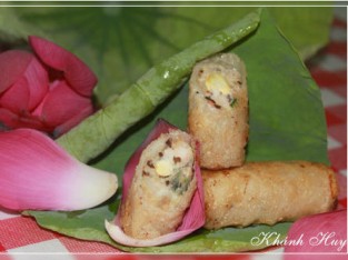 Chả giò hạt sen