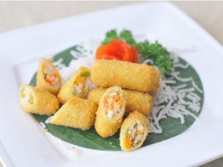 Chả giò nấm tuyết