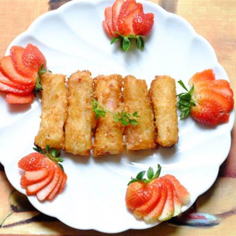 Cách làm chả giò nhân trái cây