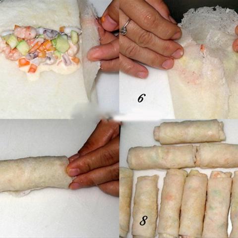 Cách làm chả giò sữa hải sản